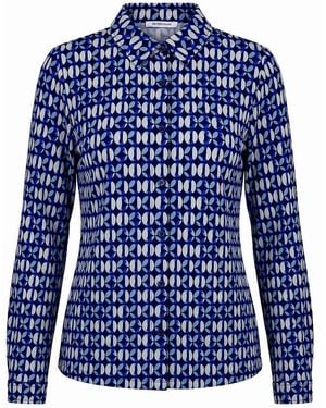 Peter Hahn Jersey-bluse - Blau