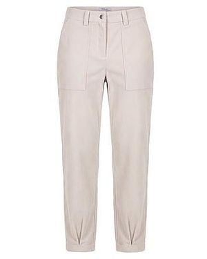 Peter Hahn Enkellange Modern Fit-Cordbroek Van - Naturel