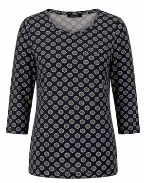 Fadenmeister Berlin Rundhals-Shirt 3/4- Arm - Schwarz