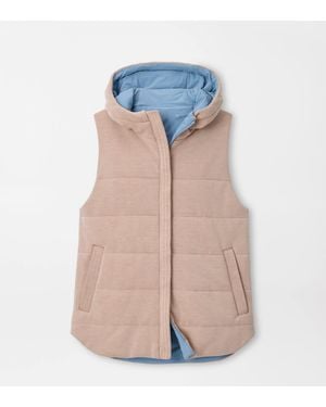 Peter Millar Flora Reversible Gilet With Hood - Blue
