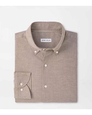 Peter Millar Americana Oxford Shirt - Brown