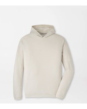 Peter Millar Pine Sugar Stripe Performance Hoodie - White