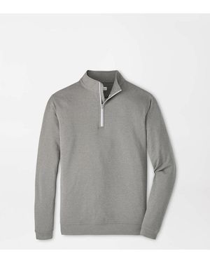 Peter Millar Perth Mélange Performance Quarter-Zip - Grey