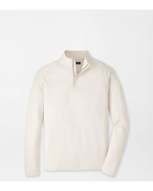 Peter Millar Stealth Stripe Performance Quarter-Zip - Natural