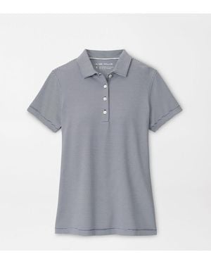 Peter Millar Jubilee Short-Sleeve Button Polo - Grey