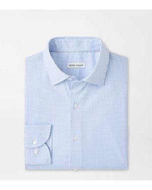 Peter Millar Conway Crown Lite Cotton-Stretch Shirt - Blue