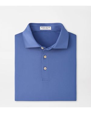 Peter Millar Solid Performance Jersey Polo - Blue
