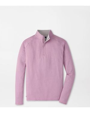 Peter Millar Stealth Performance Quarter-Zip - Purple