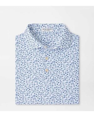 Peter Millar Wilkins Performance Jersey Polo - Blue