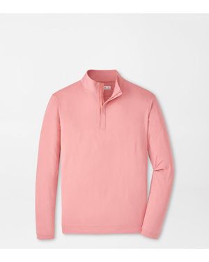 Peter Millar Featherweight Performance Quarter-Zip - Pink