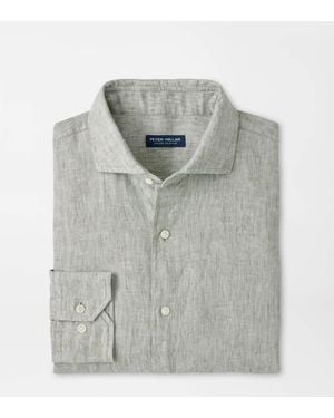 Peter Millar Astino Lino Shirt - Grey