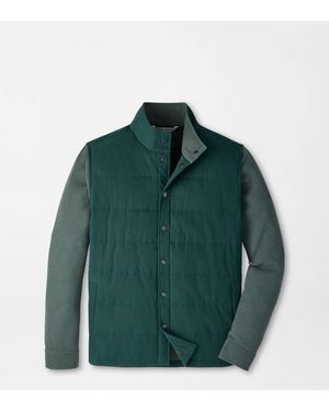 Peter Millar Bedford Hybrid Snap Jacket - Green