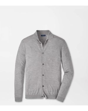 Peter Millar Southport Full-Button Jumper - Grey