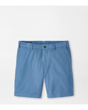 Peter Millar Andrews Flat-Front Short - Blue