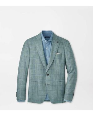 Peter Millar Salisbury Windowpane Blazer - Blue