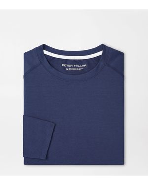 Peter Millar Aurora Performance Long-Sleeve T-Shirt - Blue