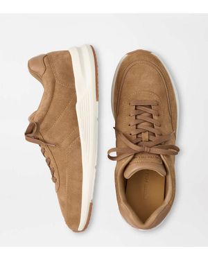 Peter Millar Journeyman Suede Trainer - Natural
