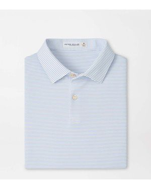 Peter Millar Featherweight Stripe Performance Polo - Blue
