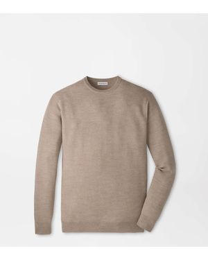 Peter Millar Autumn Crest Honeycomb Crewneck Jumper - Natural