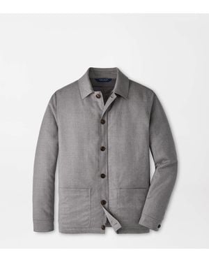 Peter Millar Cortina Insulated Chore Coat - Grey