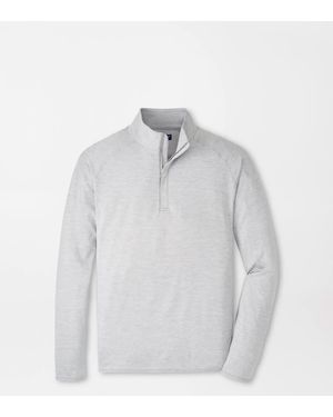 Peter Millar Stealth Stripe Performance Quarter-Zip - White