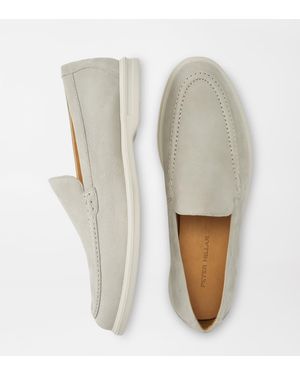Peter Millar Excursionist Nubuck Venetian Loafer - White