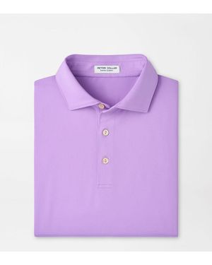 Peter Millar Solid Performance Jersey Polo - Purple