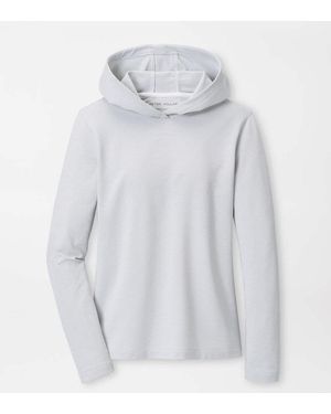 Peter Millar Sugar Stripe Pine Performance Hoodie - Blue