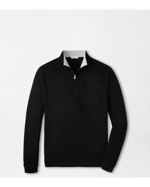 Peter Millar Crown Comfort Quarter-Zip Pullover - Blue