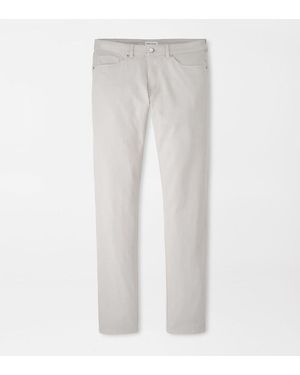 Peter Millar Crown Cotton Canvas Five-Pocket Trouser - White