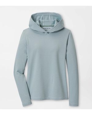 Peter Millar Sugar Stripe Pine Performance Hoodie - Blue
