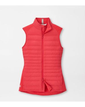 Peter Millar Fuse Seersucker Hybrid Gilet - Red