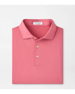 Peter Millar Solid Performance Jersey Polo - Pink