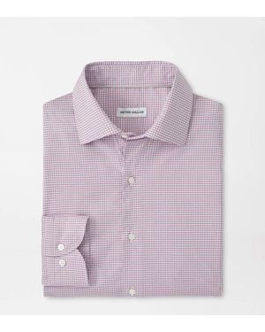 Peter Millar Conway Crown Lite Cotton-Stretch Shirt - Purple