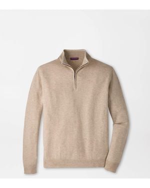 Peter Millar 25Th Anniversary Cashmere Quarter-Zip Jumper - Natural