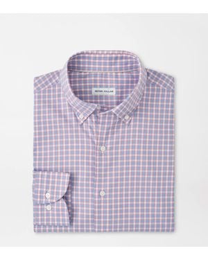 Peter Millar Felix Crown Lite Cotton-Stretch Shirt - Purple
