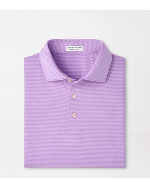 Peter Millar Highlands Performance Jersey Polo - Purple
