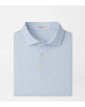 Peter Millar Ashgrove Performance Jersey Polo - Blue