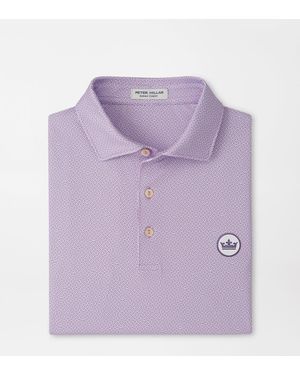 Peter Millar Crown Seal Ashgrove Performance Jersey Polo - Purple
