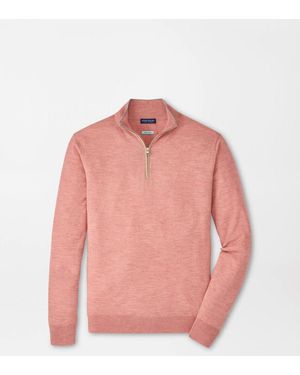 Peter Millar Excursionist Flex Quarter-Zip Jumper - Pink