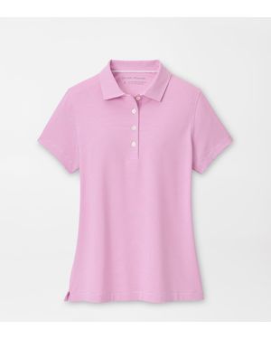 Peter Millar Jubilee Short-Sleeve Button Polo - Pink