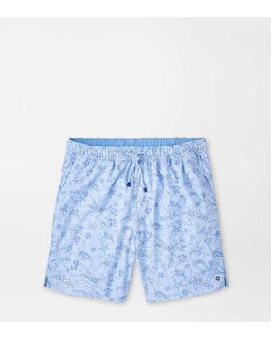 Peter Millar Oahu Swim Trunk - Blue