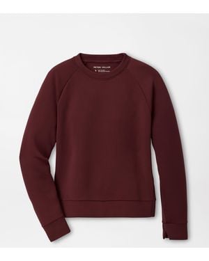 Peter Millar Lumi-Knit Performance Crewneck - Red