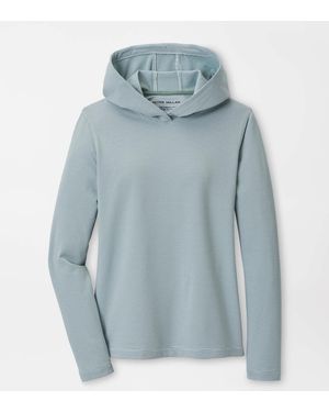 Peter Millar Sugar Stripe Pine Performance Hoodie - Blue