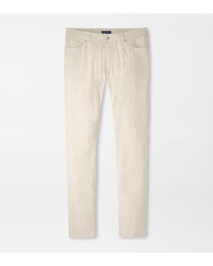 Peter Millar Hampton Twill Five Pocket Trouser - Natural