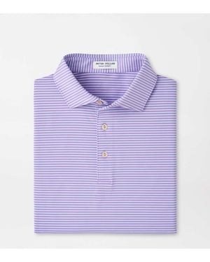 Peter Millar Hales Performance Jersey Polo - Purple