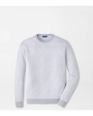 Peter Millar Hart Honeycomb Crewneck Jumper - Blue