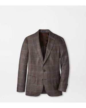 Peter Millar Arden Windowpane Blazer - Brown