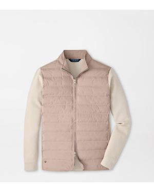 Peter Millar Winsome Hybrid Cardigan - Natural