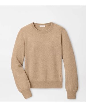 Peter Millar Heritage Cashmere Classic Fit Crewneck - Natural